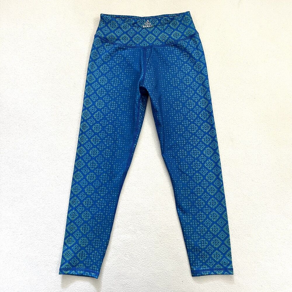 Prana Blue Harbor Bali Mid Rise Performance Roxanne Printed Cropped Legging XS